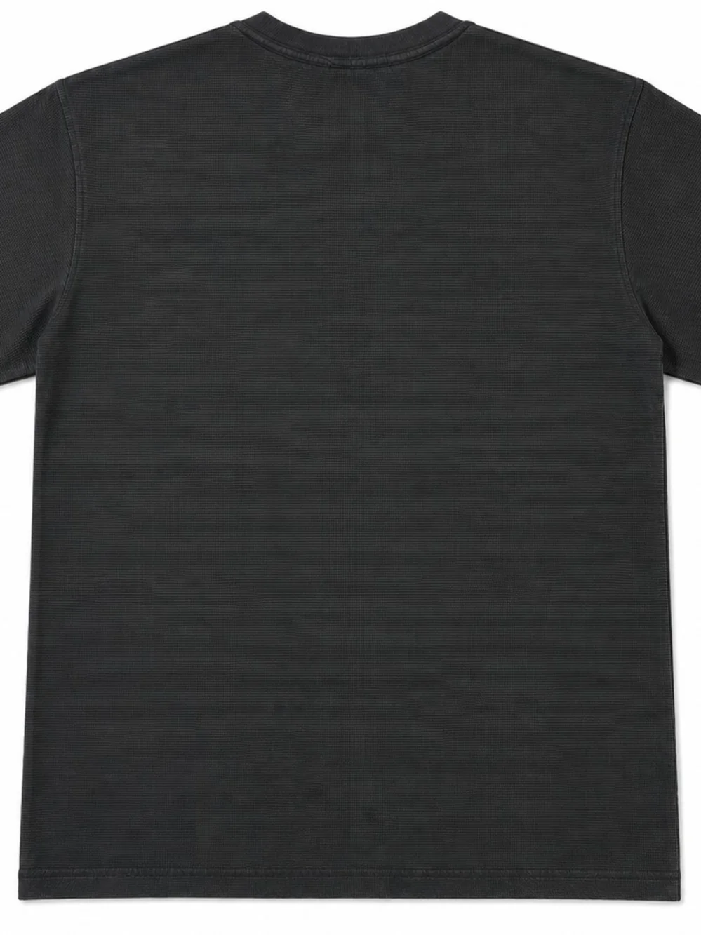 Embroidered Crew Neck Tee - Black